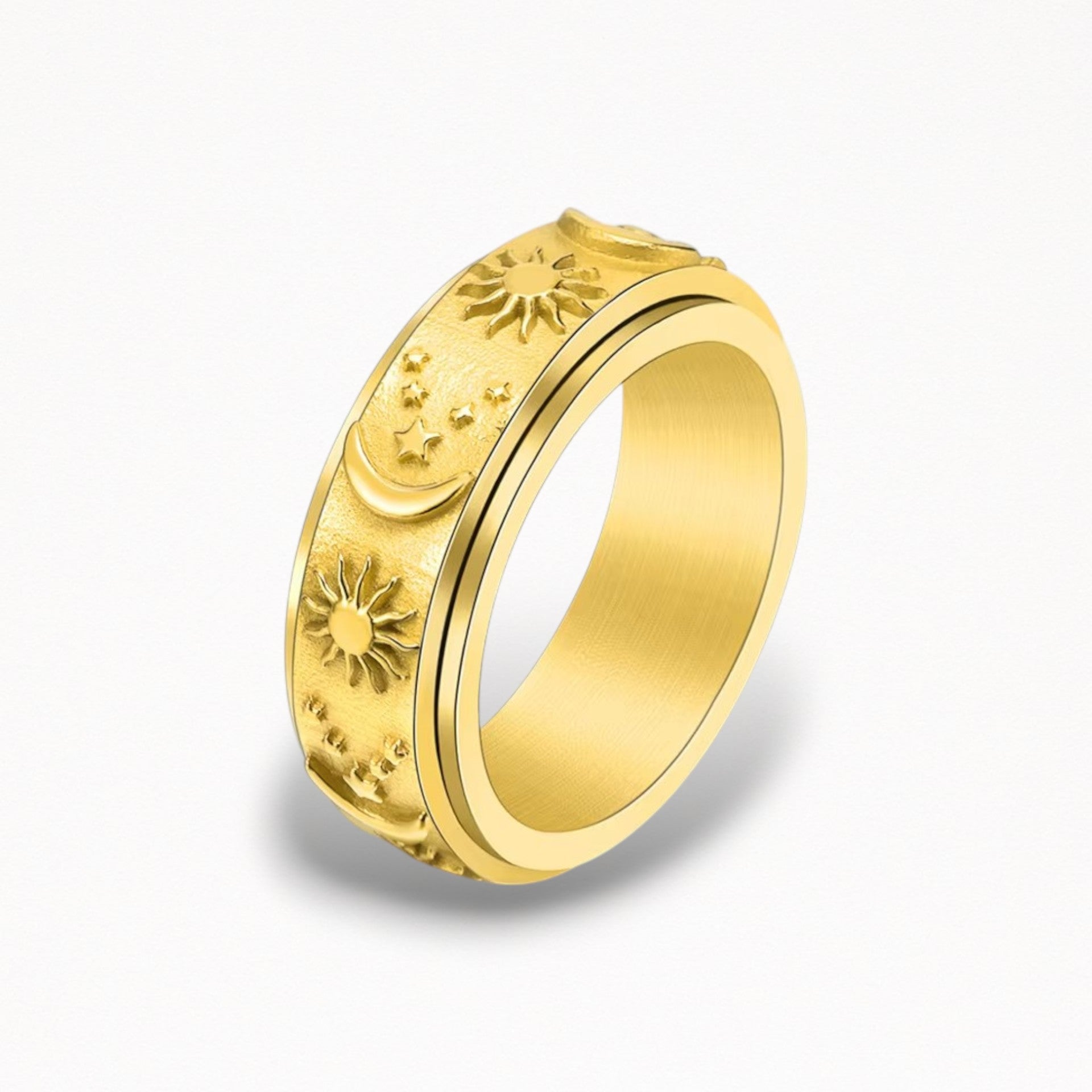 SUN N MOON ROTERBAR RING