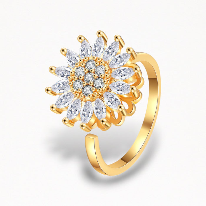 FLOWER SPINNING RING
