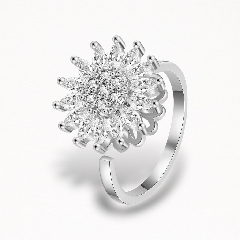 FLOWER SPINNING RING